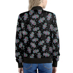 Colorful Hamsa Hand Print Women's Bomber Jacket