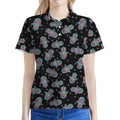 Colorful Hamsa Hand Print Women's Polo Shirt