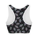 Colorful Hamsa Hand Print Women's Sports Bra