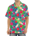 Colorful Hawaii Floral Pattern Print Aloha Shirt