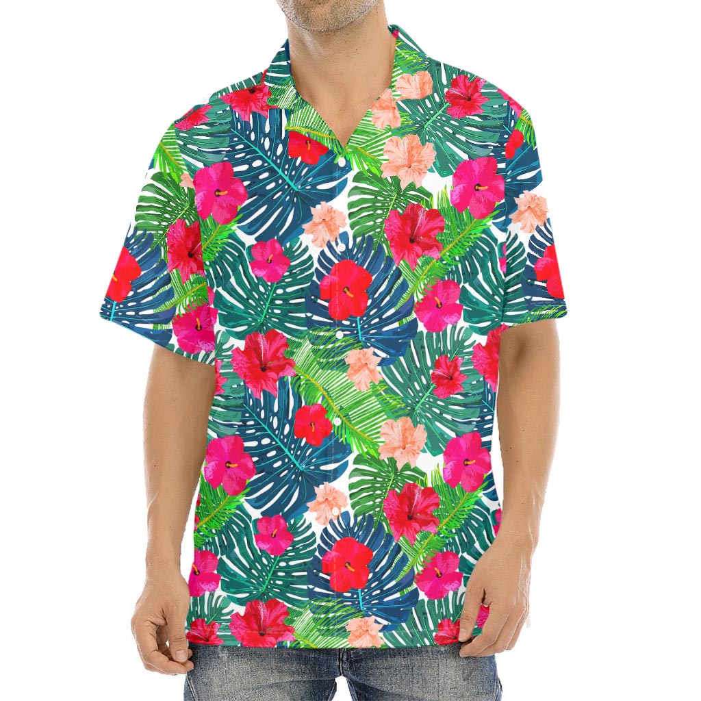 Colorful Hawaii Floral Pattern Print Aloha Shirt
