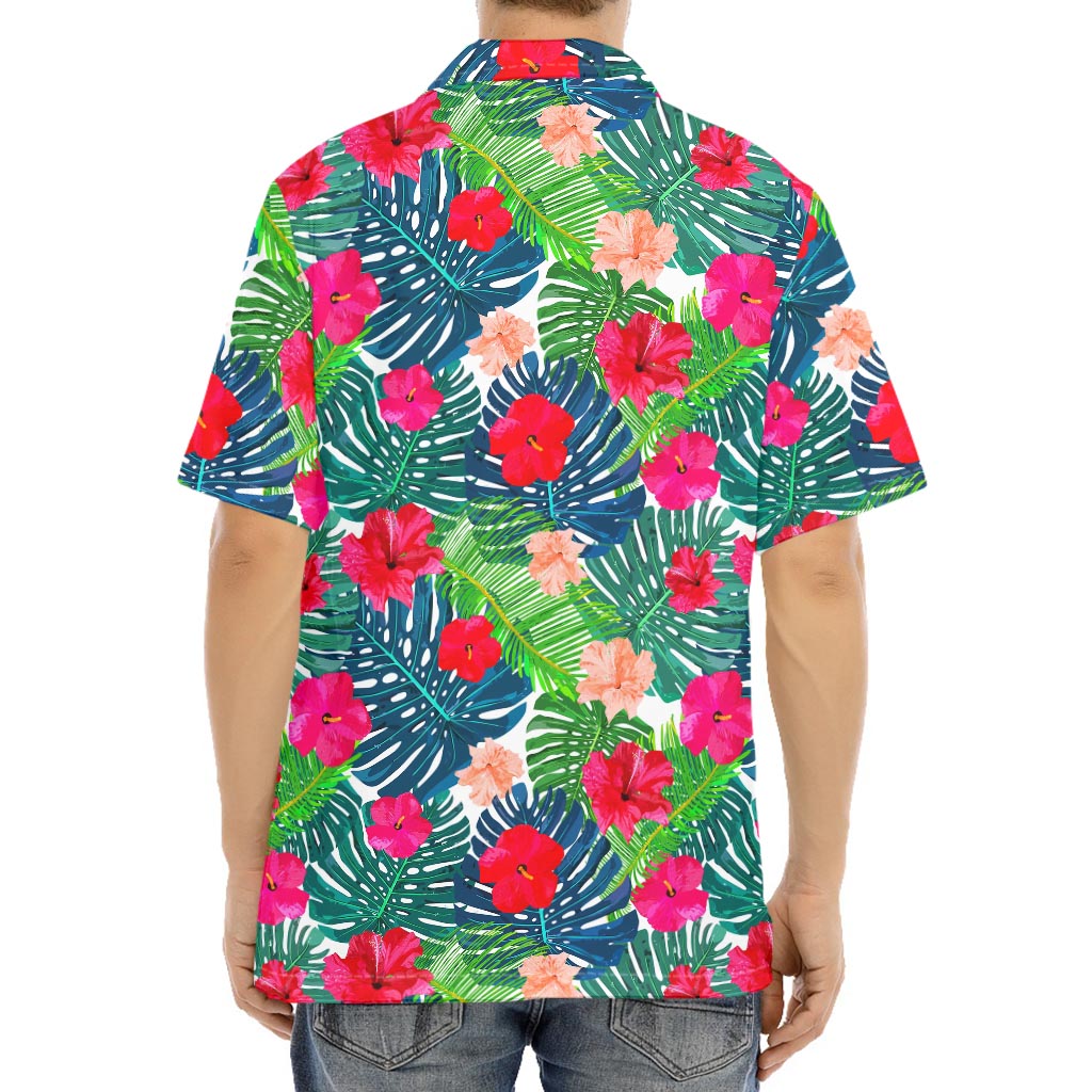 Colorful Hawaii Floral Pattern Print Aloha Shirt