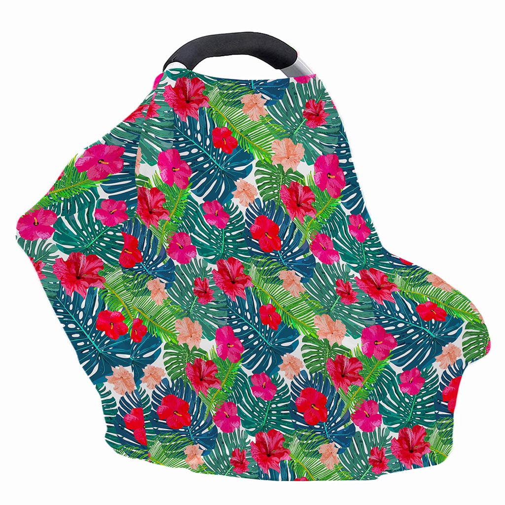 Colorful Hawaii Floral Pattern Print Baby Seat Cover