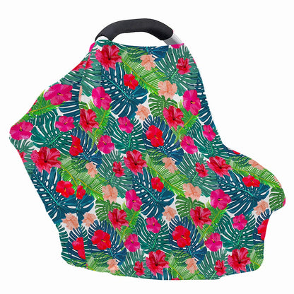 Colorful Hawaii Floral Pattern Print Baby Seat Cover