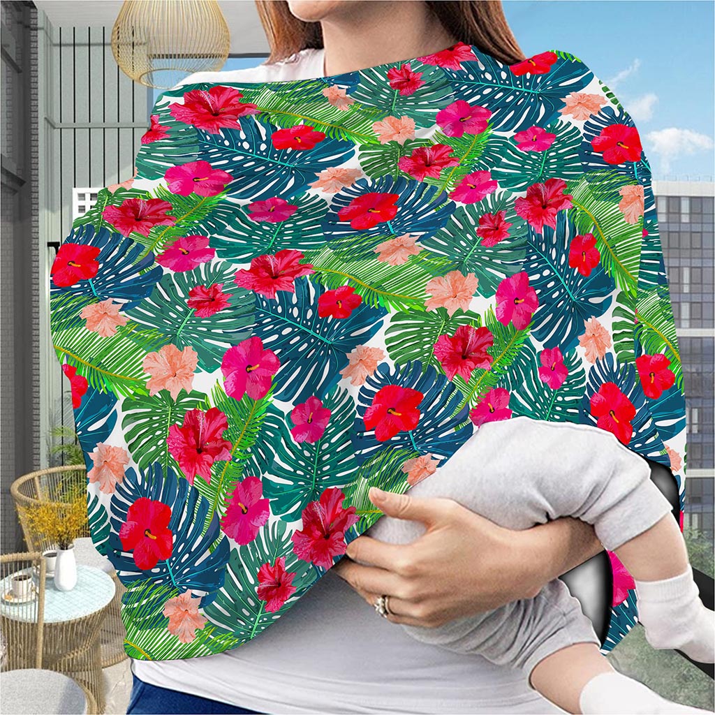 Colorful Hawaii Floral Pattern Print Baby Seat Cover