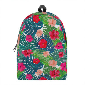 Colorful Hawaii Floral Pattern Print Backpack