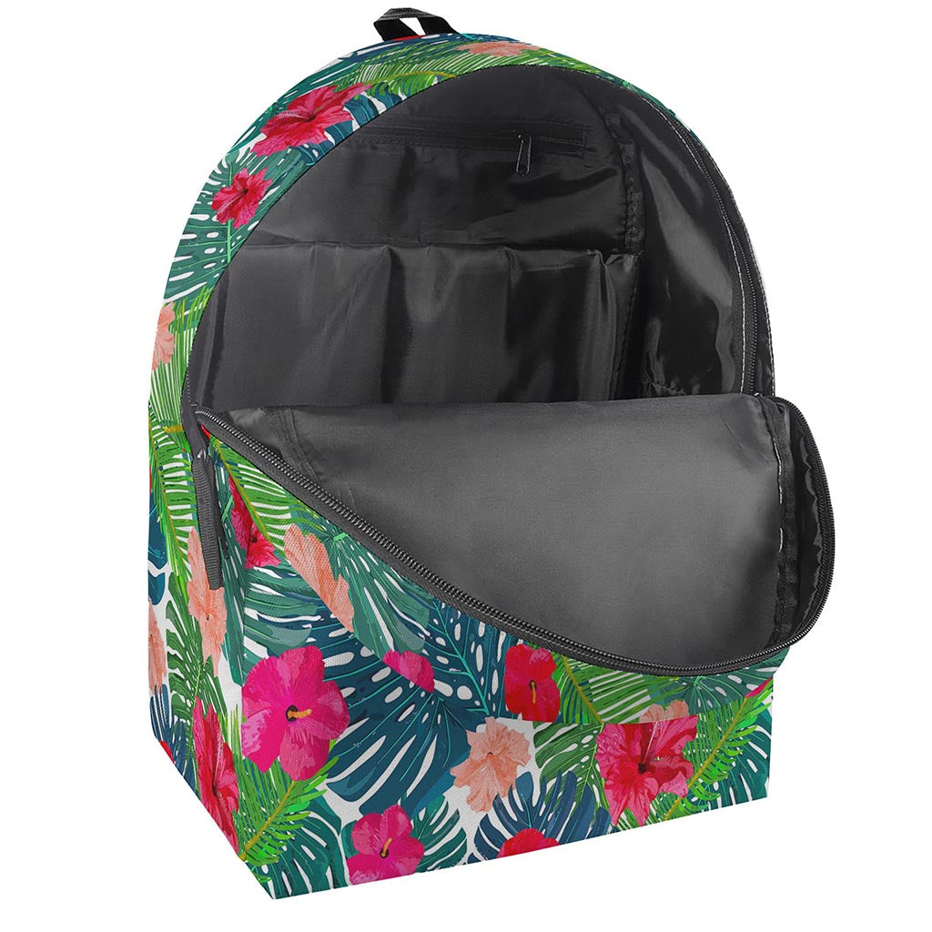 Colorful Hawaii Floral Pattern Print Backpack