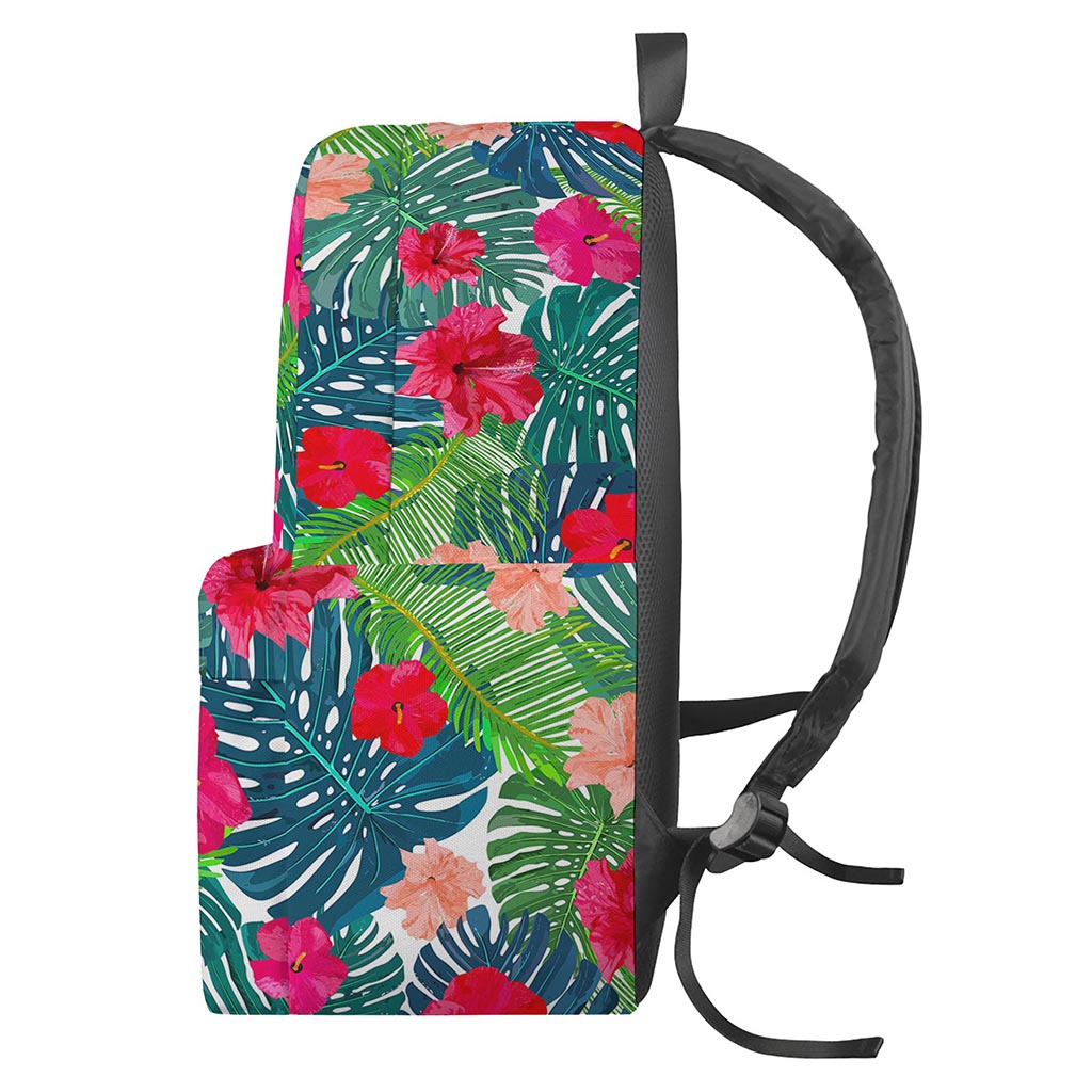 Colorful Hawaii Floral Pattern Print Backpack