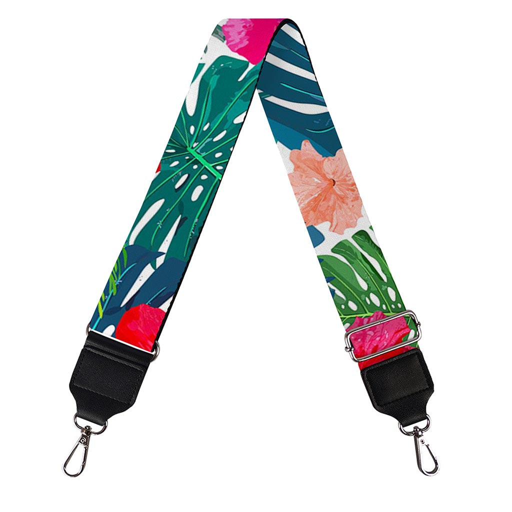 Colorful Hawaii Floral Pattern Print Bag Strap