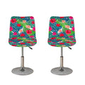 Colorful Hawaii Floral Pattern Print Bar Stool Covers