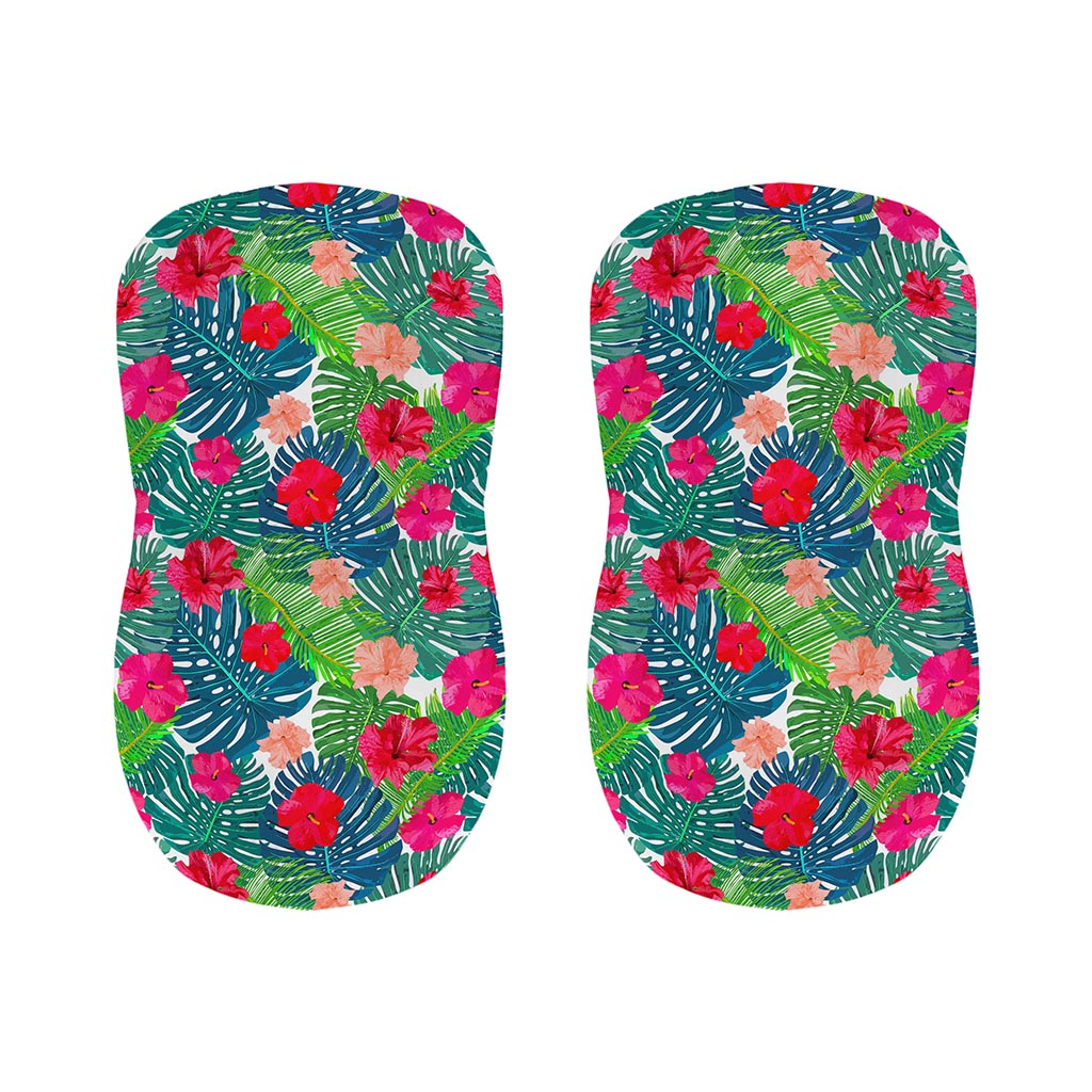 Colorful Hawaii Floral Pattern Print Bar Stool Covers