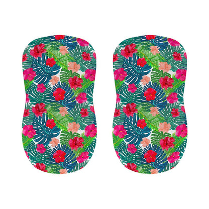Colorful Hawaii Floral Pattern Print Bar Stool Covers