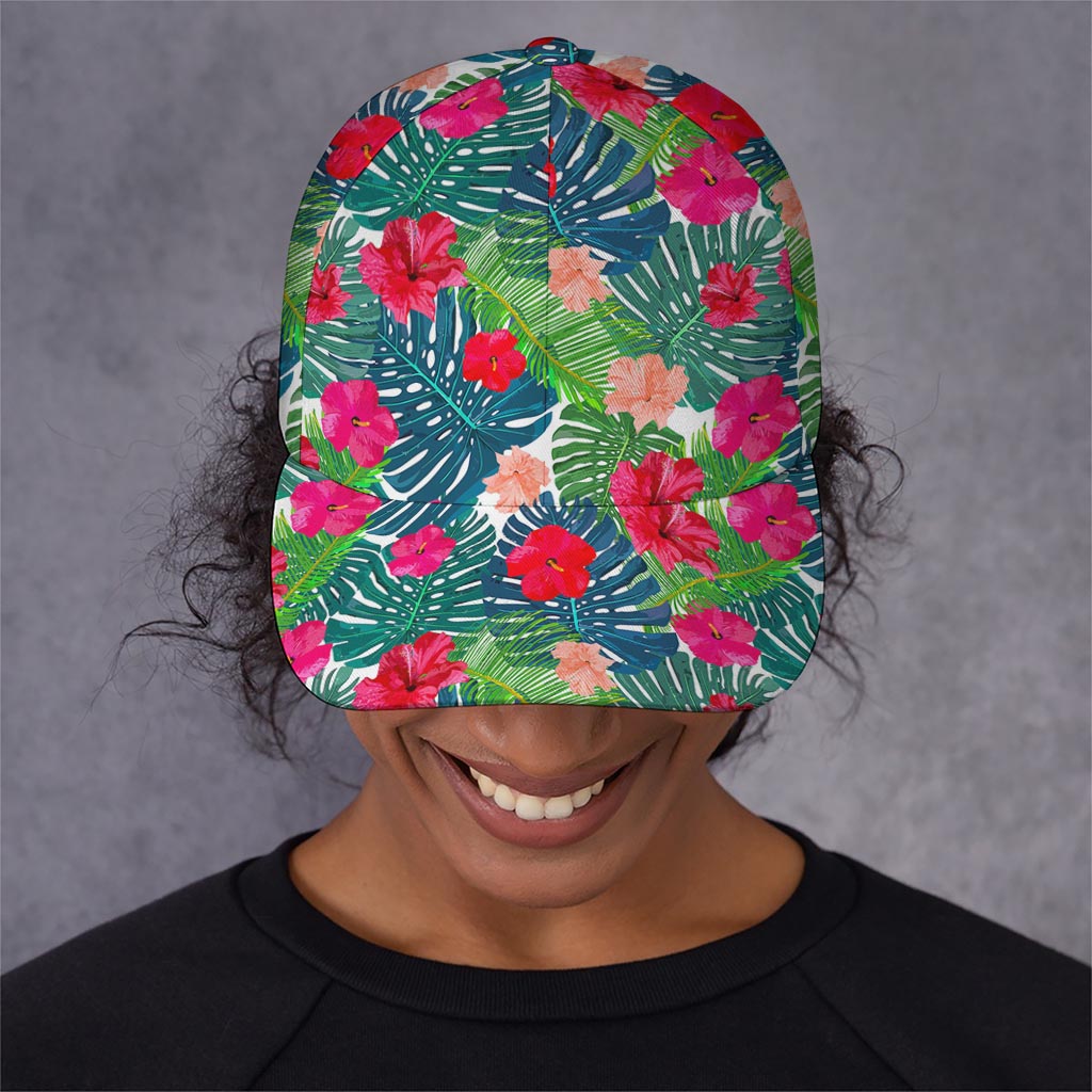 Colorful Hawaii Floral Pattern Print Baseball Cap
