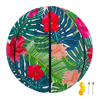 Colorful Hawaii Floral Pattern Print Basketball