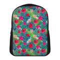 Colorful Hawaii Floral Pattern Print Casual Backpack