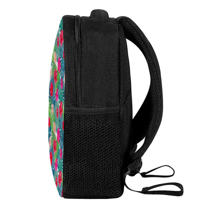 Colorful Hawaii Floral Pattern Print Casual Backpack