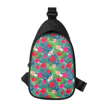 Colorful Hawaii Floral Pattern Print Chest Bag