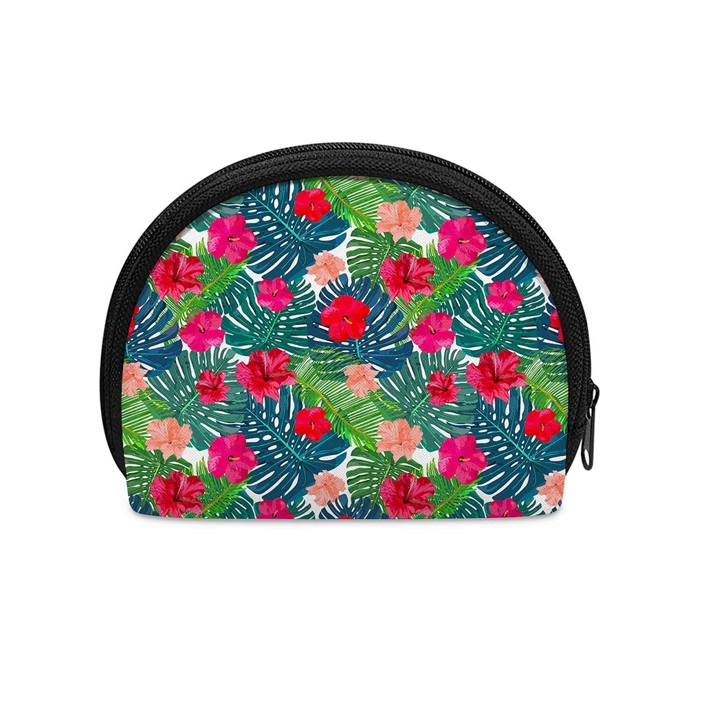 Colorful Hawaii Floral Pattern Print Coin Purse