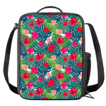 Colorful Hawaii Floral Pattern Print Crossbody Lunch Bag