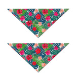Colorful Hawaii Floral Pattern Print Dog Bandana