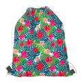 Colorful Hawaii Floral Pattern Print Drawstring Bag