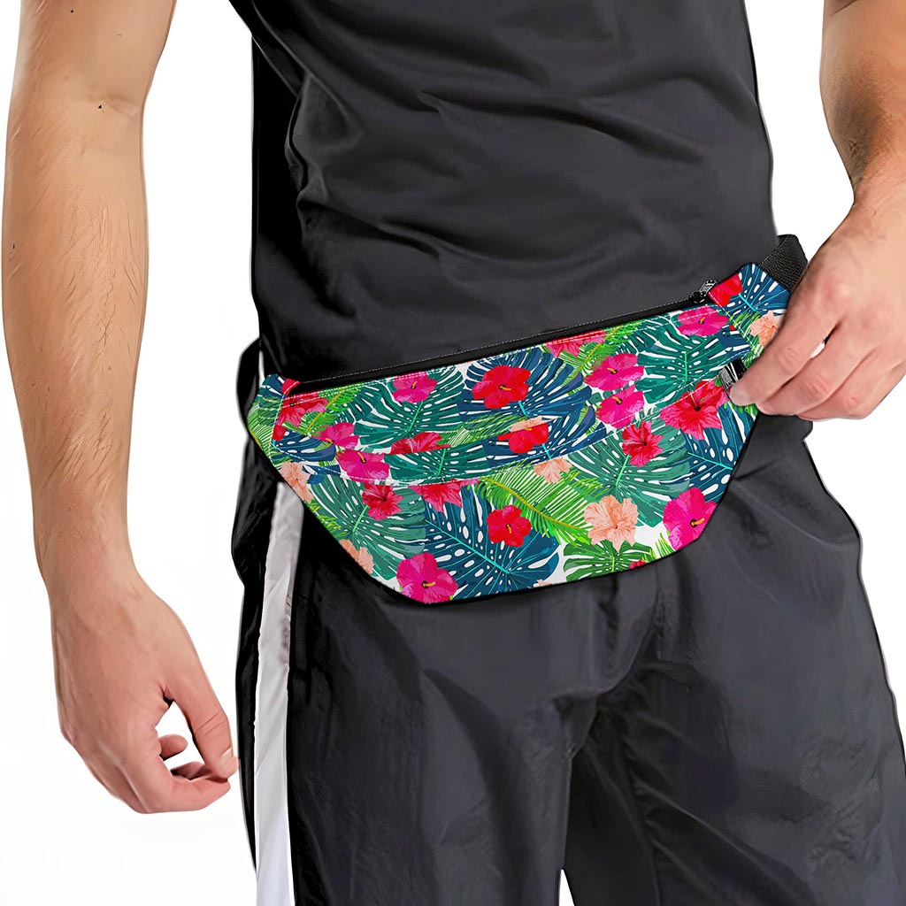 Colorful Hawaii Floral Pattern Print Fanny Pack