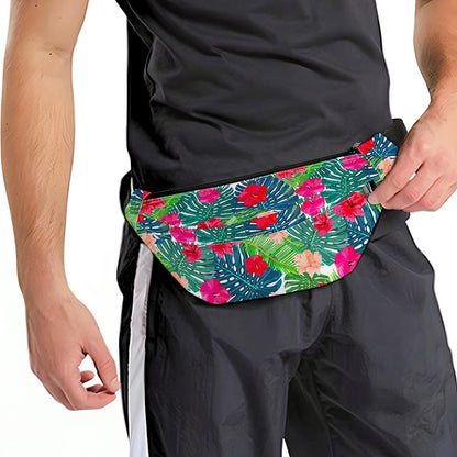 Colorful Hawaii Floral Pattern Print Fanny Pack