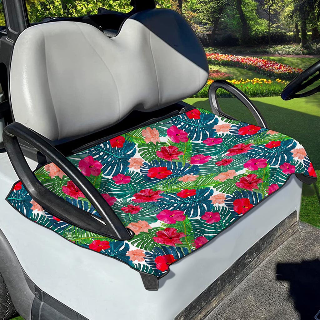 Colorful Hawaii Floral Pattern Print Golf Cart Seat Cover