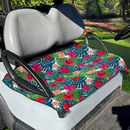 Colorful Hawaii Floral Pattern Print Golf Cart Seat Cover