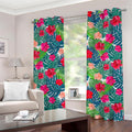 Colorful Hawaii Floral Pattern Print Grommet Curtains
