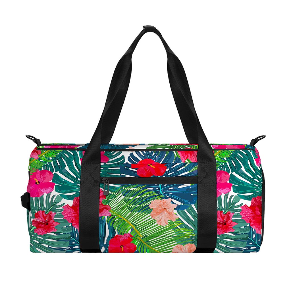 Colorful Hawaii Floral Pattern Print Gym Bag