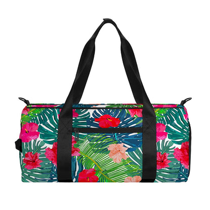 Colorful Hawaii Floral Pattern Print Gym Bag