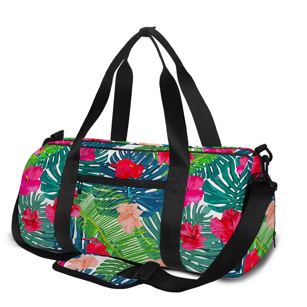 Colorful Hawaii Floral Pattern Print Gym Bag