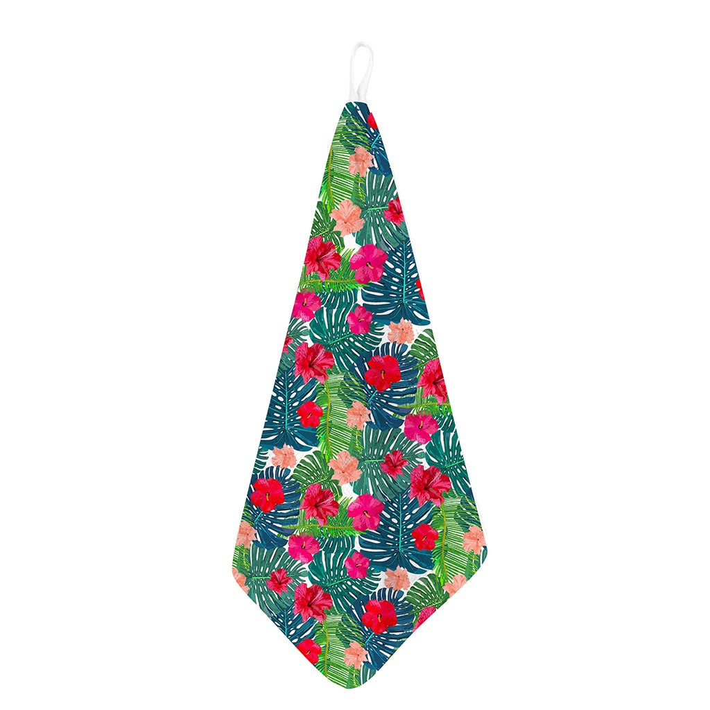 Colorful Hawaii Floral Pattern Print Hand Towel