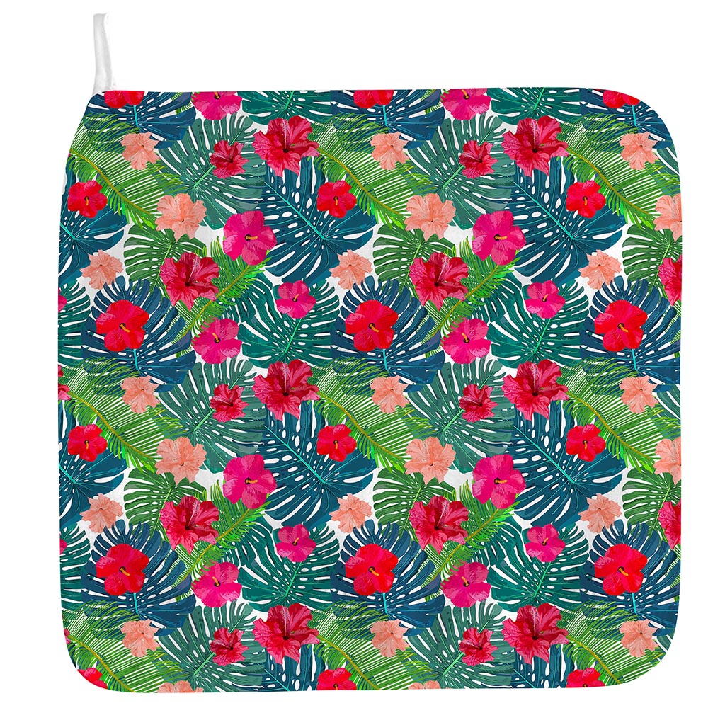 Colorful Hawaii Floral Pattern Print Hand Towel