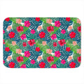Colorful Hawaii Floral Pattern Print Indoor Door Mat