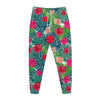 Colorful Hawaii Floral Pattern Print Jogger Pants