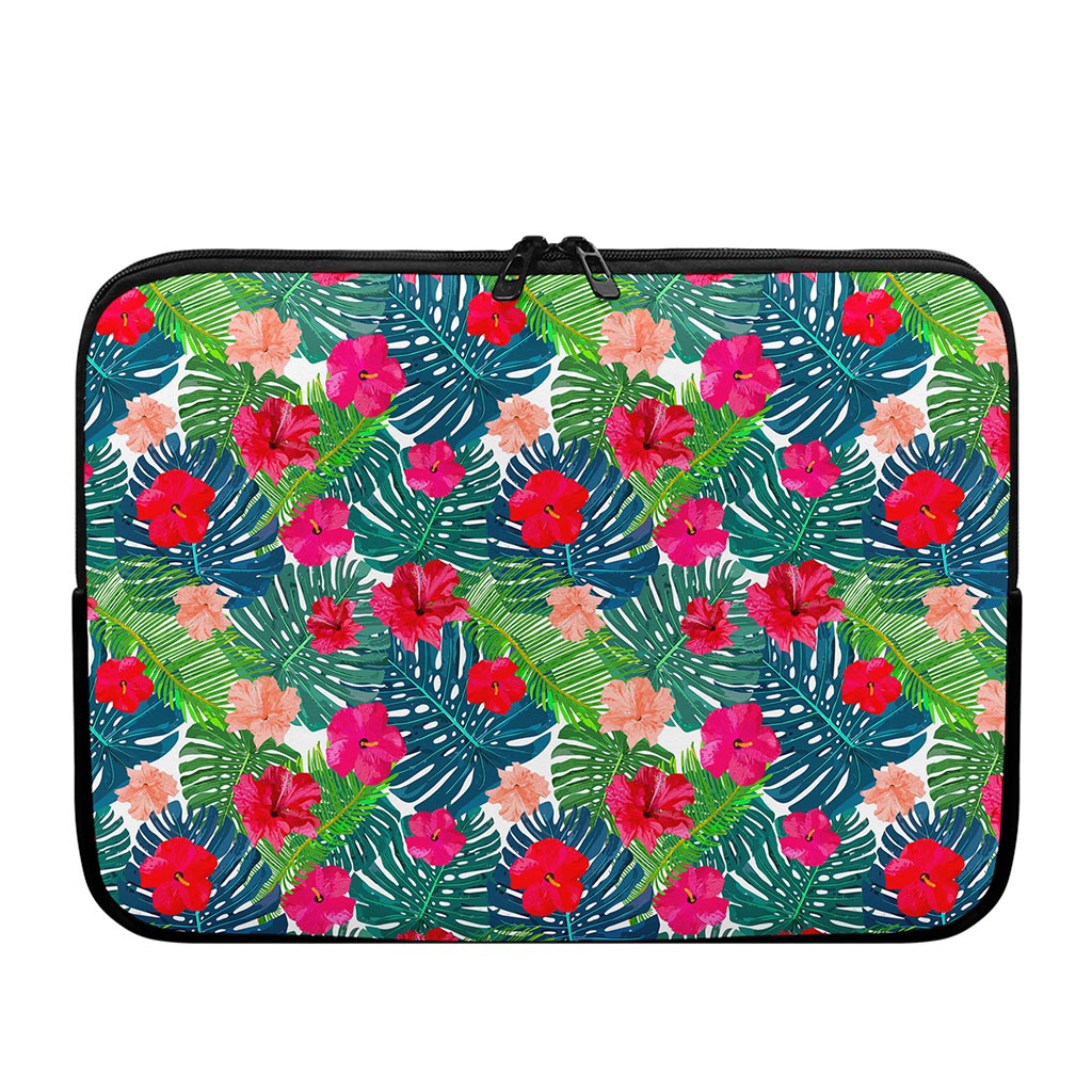 Colorful Hawaii Floral Pattern Print Laptop Sleeve