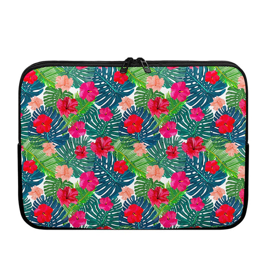 Colorful Hawaii Floral Pattern Print Laptop Sleeve