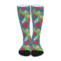 Colorful Hawaii Floral Pattern Print Long Socks