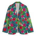 Colorful Hawaii Floral Pattern Print Men's Blazer