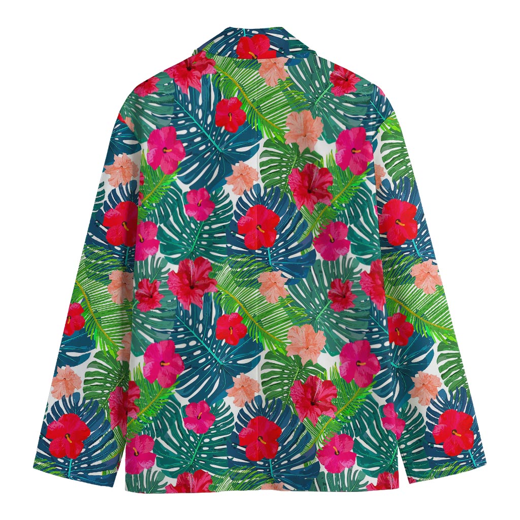 Colorful Hawaii Floral Pattern Print Men's Blazer