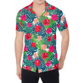 Colorful Hawaii Floral Pattern Print Men's Shirt