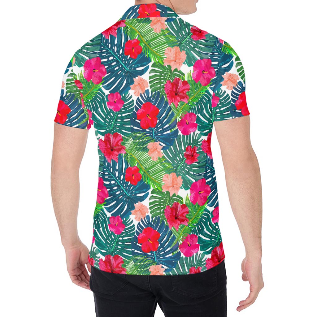 Colorful Hawaii Floral Pattern Print Men's Shirt