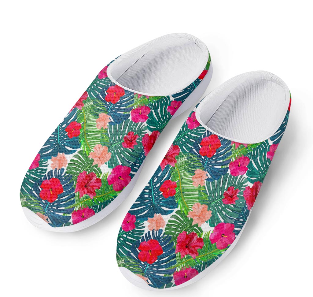 Colorful Hawaii Floral Pattern Print Mesh Casual Shoes