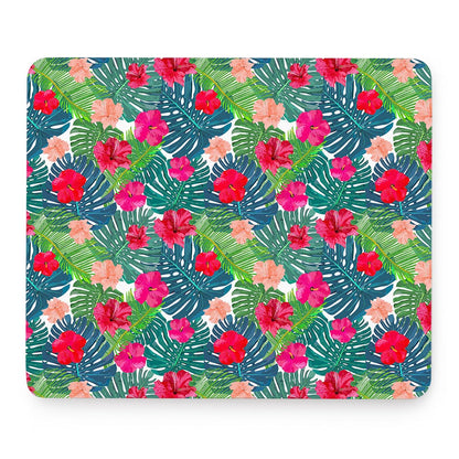Colorful Hawaii Floral Pattern Print Mouse Pad
