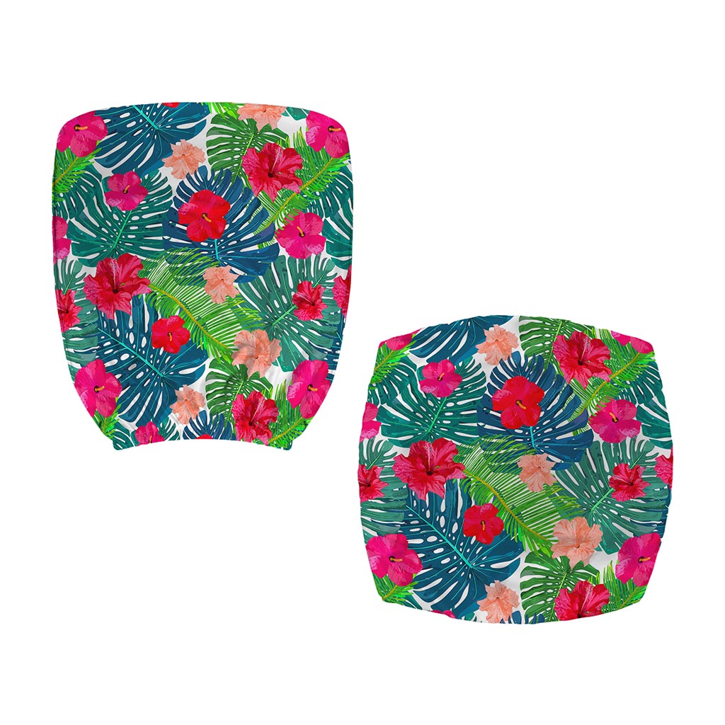 Colorful Hawaii Floral Pattern Print Office Chair Cover