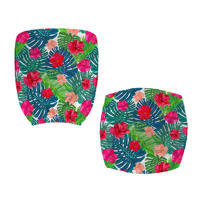 Colorful Hawaii Floral Pattern Print Office Chair Cover