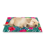 Colorful Hawaii Floral Pattern Print Pet Cooling Mat Cover
