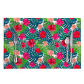 Colorful Hawaii Floral Pattern Print Placemat